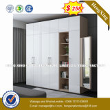 Chinese Bedroom Furniture Modern Cheap High Gloss Metal Wardrobe (HX-8NR0773)
