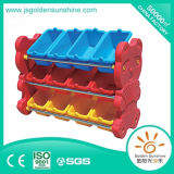 Children Furniture Plastic Toy Shelf Storage Cabinet with Ce/Ios Certificate