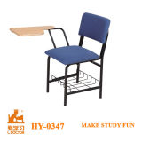 Comfortable Plastic Student Chair with Tablet Arm