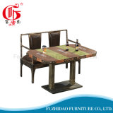 Antique Imitation Wood Coffee Table for Restaurant