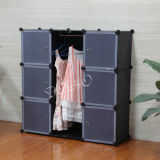 Black Color Wardrobe Assemble Without Use Any Tool (FH-AL0031-6)