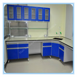 Steel and Wood School Chemistry Laboratory Furniture