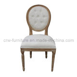 French Style Wooden Fabric Dining Chair