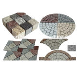 Natural Grey / Red / Yellow Granite Cobble Paving Stone for Pavers
