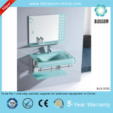 Bathroom Lacquer Tempered Glass Washing Basin Cabinet (BLS-2032)