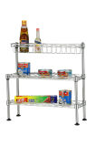 China Supplier Wholesale Chrome Metal Kitchen Shelf for Home Use