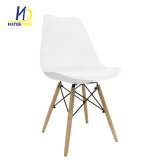 PU Cover Metal Frame Wood Leg Dining Chairs