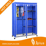 Jp-125fabw Space Saving Home Storage Foldable Rolling Non Woven Wardrobe