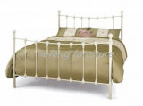 New Design 4FT Small Double Ivory Metal Bed