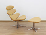 Corona Chair / Modern Classic Furniture / Replica Designer Chair / Leather Arm Chair