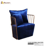 Modern Fabric Leisure Chair with Stainless Steel Frame