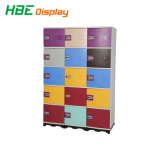 Six Tier Office Lockers ABS Plastic Blue Color