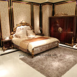 0063 Italian Solid Wood Luxury Antique High Gloss Painting and Parts Covered Gold Foil Wardrobe