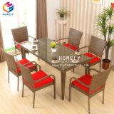 4 Seater 1 Table Outdoor Furniture Imitation Rattan Table and Chair