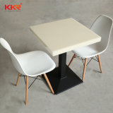 4 Person White Solid Surface Dining Table Furniture