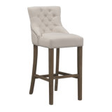 Simple High Wood Stool Fabric Home Relax Chair
