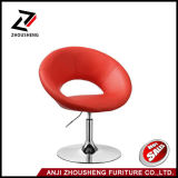 PU Leather Swivel Adjustable Red Color Leisure Chair Zs-603b