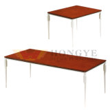 Metal Leg Wooden Top Office Coffee Table (HY-418)