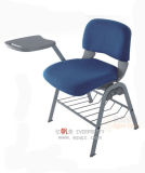 Student Study Plastic Foldable Chair with Tablet Arm Desk