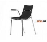 Modern Design Restaurant Chrome Tikada Arm Chair