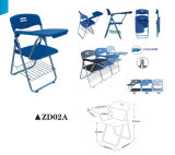 Plastic School Folding Conference Chair with Writing Pad and Bookcase