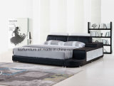 American Style Home Furniture Bedroom Leather Bed