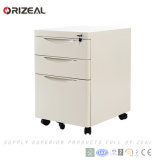 Orizeal Metal Office Pedestal Filing Office Cabinet 3 Drawer Mobile Filing Cabinet (OZ-OMP005)