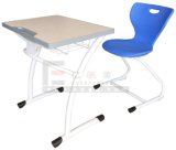 New Design Injection Molding Edge Desk with Plastic Chair