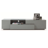 Grey Finish Contemporary Functional Entertainment TV Stand