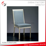 Powder Coating Silver Wholesale Armless Luxury Blue Fabric Party Chair (BC-215)