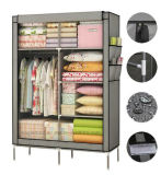 Modern Simple Wardrobe Household Fabric Folding Cloth Ward Storage Assembly King Size Reinforcement Combination Simple Wardrobe (FW-29D)