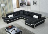 European Design Big Size with Steel Leg U Shape Leather Sofa