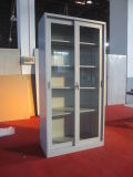 Convenient Easy Assemble Kd Structure Glass Sliding Door Metal Storage Filing Cabinet