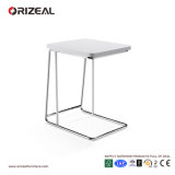 Orizeal Small Modern White Side Table for Bedroom (OZ-OTB007)