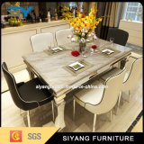 Stainless Steel Dining Table with Sofa Chair for Home Furniture