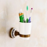 FLG Bath Toothbrush Holder Antique Finished Wall Mounted