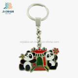 Free Design Promotional Decoration Alloy Enamel Custom Panda Keychain