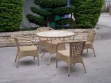 Garden Furniture Rattan Dining Set Table and Chairs