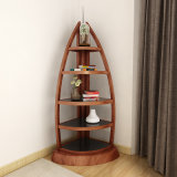 Antique Wooden Boat Bookcase for Study Office Shelves
