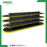 Supermarket Display Shelving with Round End Shelf