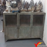 3 Doors Rivet Old Aged Vintage Industrial Metal Cabinet