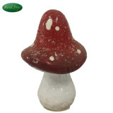 Fashionable Ceramic Red Mushroom Statue for Sale