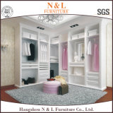 N&L Bed Room Furniture Wooden Wardrobe/Closet in White Color