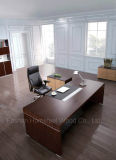 Modern Black Oak Wooden Executive Boss Table Office Furniture (HF-SID001)