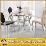 Most Popular Round Marble Stainless Steel Dining Tables
