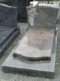 Chinese Red Granite Single Tombstone for Poland Market