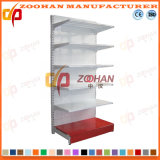 Factory Customized Metal Supermarket Wall Perforated Back Panel Shelves (Zhs577)