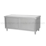 C02-A13 Stainless Steel Storage Cabinets with Two Sliding Doors
