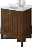 Floor Standing Black Wooden Bathroom Cabinets with Bath Furniture Sets