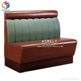 Restaurant Table Sofa Wooden Leather Booth for Hotel Cafe Furniture